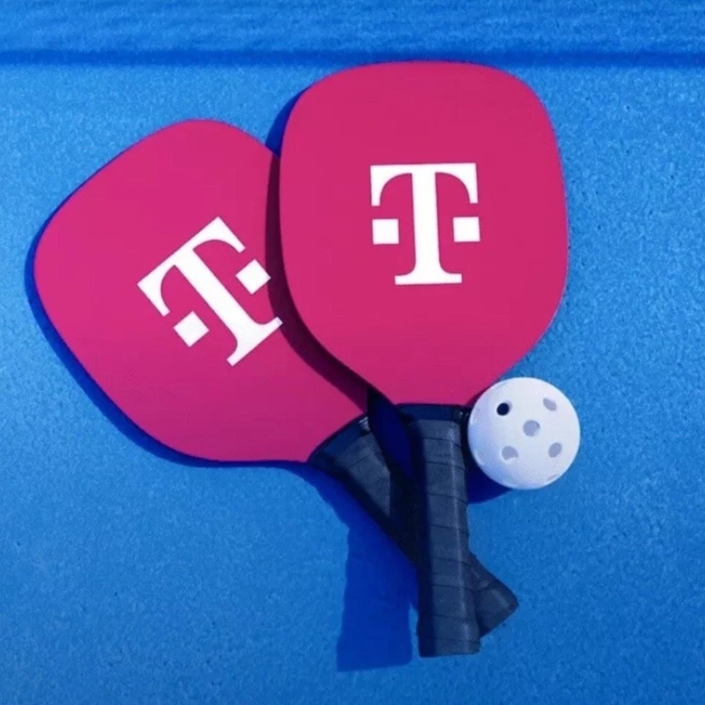 T-Mobile Pink Pickleball Paddle Racket Ball Set Promotional Promo